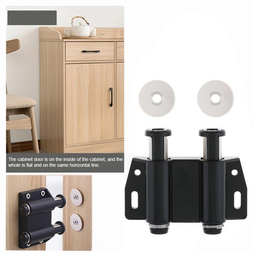 2pcs Double Magnetic Touch Latch Push To Open Drawer Cabinet Closet Door Catch - Picture 9 of 10