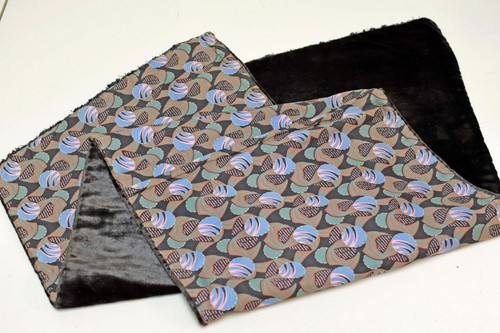 ANTIQUE Vintage Victorian Steampunk Handmade Cotton Velveteen Shawl Scarf Wrap - 第 4/5 張圖片