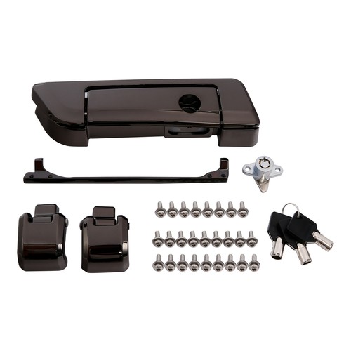Gunmetal Trunk Lids Latches For Harley Davidson Touring Road Glide King 14-25 24 - Picture 3 of 8