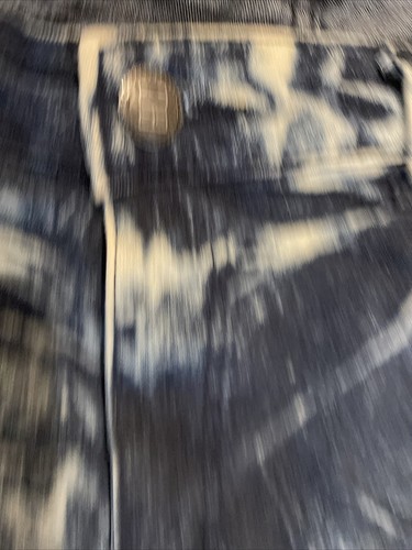 Jeans Cult Blu Uomo 36 Misura 36X33 Denim Gamba Dritta Cerniere Anticato CB7 - Foto 9 di 21