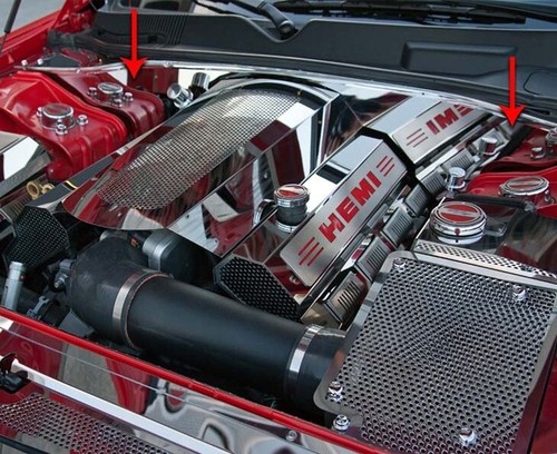 2008-2023 CHALLENGER 5.7L - FALSE FIREWALL | STAINLESS STEEL, CHOOSE FINISH - Bild 5 von 7