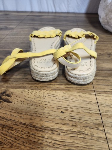 Womens Crown & Ivy Yellow Espidrille Sandals Size 8 - Picture 6 of 9