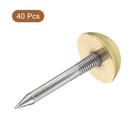 40Pcs Solid Brass Tacks, 12 mm Retro Upholstery Nails Tack for Furniture
