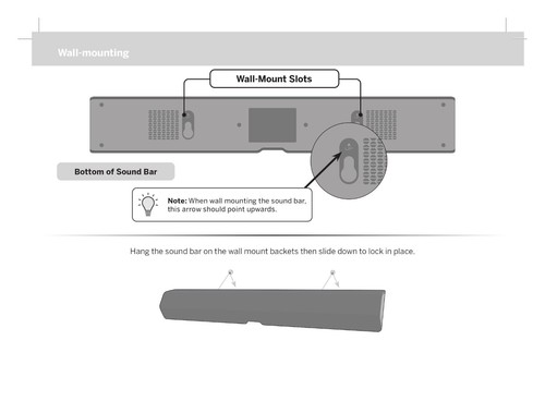 OEM Wall Mount Set for Vizio Soundbar M21d-H8 V21d-J8 M21d-H8R - Picture 5 of 5