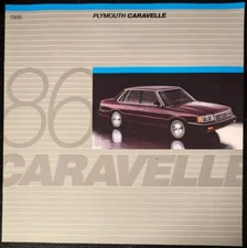 1986 Dodge Carvelle Car Sales Brochure Catalog 6 Pages