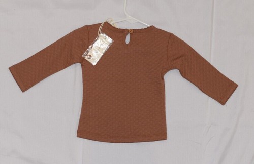 Quincy Mae New With Tags Brown Organic Cotton Legging Set Girls Size 3-6 Months - Picture 9 of 10