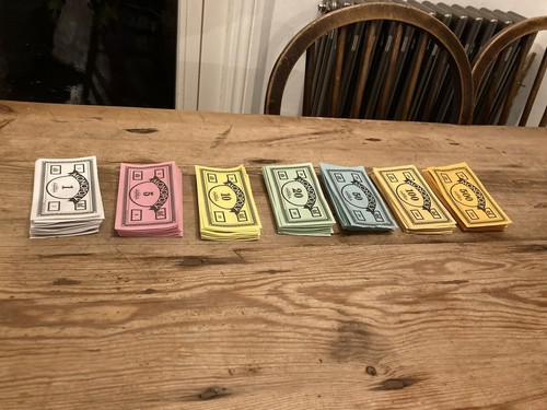 Monopoly Christmas Hasbro 2015 - Paquete completo de billetes de papel moneda - Repuesto - Imagen 2 de 2