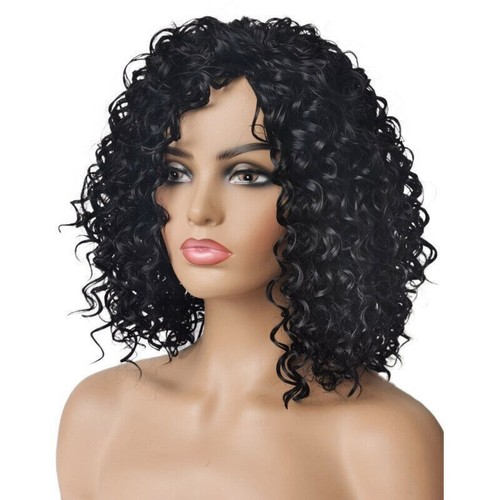 Women Ladies Cosplay Real Natural Short Wavy Curly Pixie Cut Wig Hair Full Wigs - Picture 44 of 47