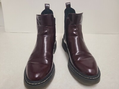 Zara Burgundy/ Brown tone (oxblood style) Leather Chelsea Boots - New - Size 6 Zara Chelsea Boots Material: They typically feature a  main image 4