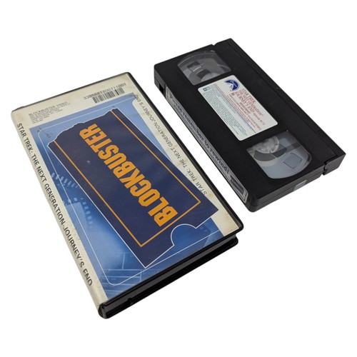 Blockbuster clam Star Trek: The Next Generation (VHS, 1999) Journey's End  - Afbeelding 1 van 7