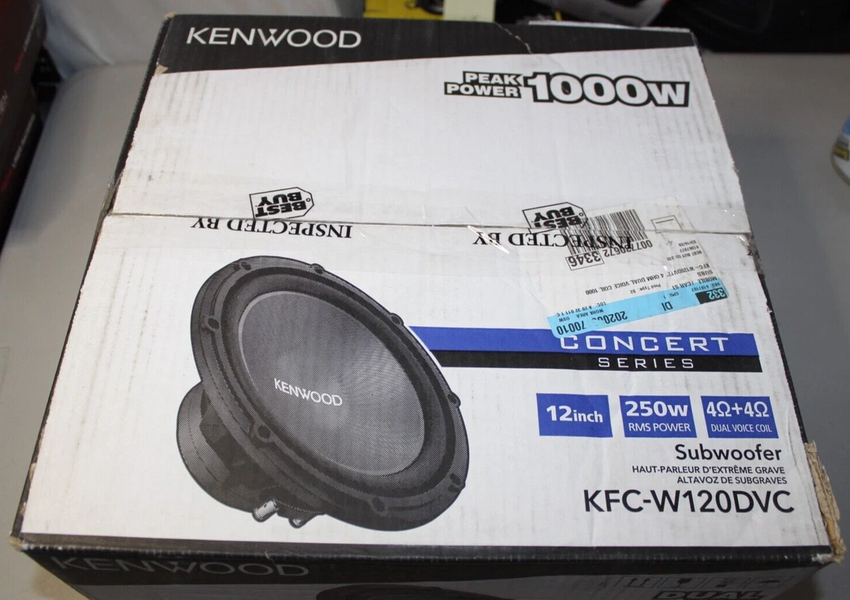 Kfc W120svc Kenwood 12 Subwoofer In Box Kenwood Road Series 12