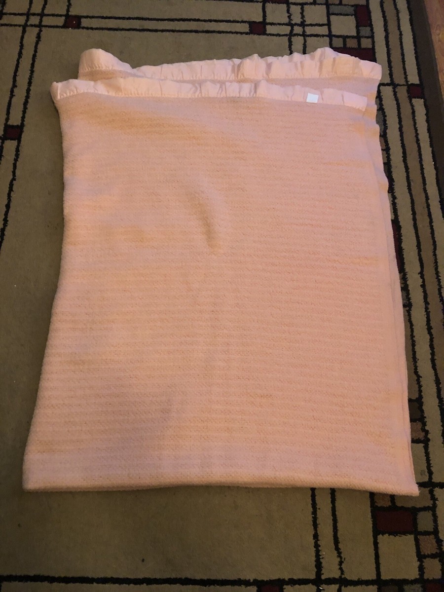 Acrylic blanket with satin binding hotsell