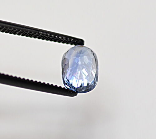 .95 Ct Zaffiro di Ceylon Naturale Vera Pietra Sciolta Gemma Ovale 6 X 4 mm # - Foto 12 di 12