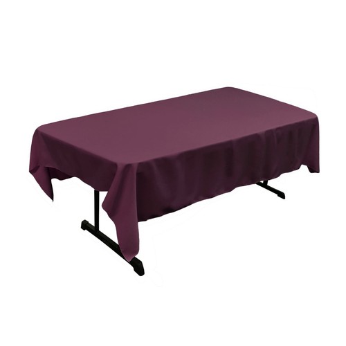 LA Linen Polyester Poplin 60 by 90-Inch Rectangular Tablecloth. Made in USA - Picture 20 of 78