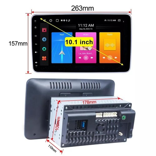 10.1" Android 13 Double Din Car DVD Player Radio Car Stereo Head Unit GPS 2+32GB - Picture 18 of 20