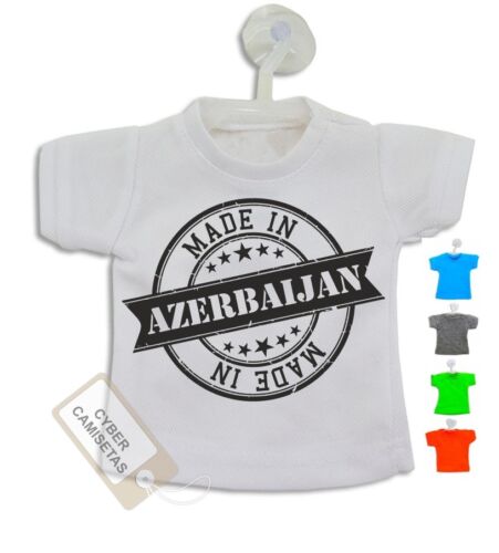 Made In Azerbaijan T-Shirt Mini Stamp Hanger Suction Cup Car Truck Van - Picture 1 of 4