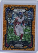 ERIC GRAY 2023 Panini Prizm Orange Disco Rookie RC #377 Giants Sooners