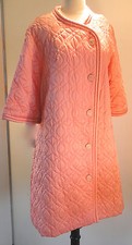 Deadstock New Vintage BARBIZON Cherie At Ease Coral Satin De Lys Robe Medium