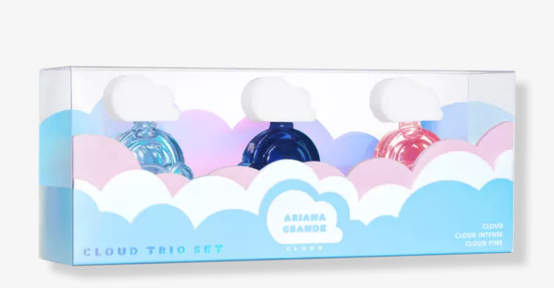ARIANA GRANDE 3pc CLOUD TRIO PERFUME GIFT SET: 2.0 Intense