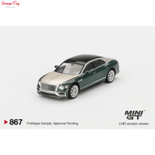 MINI GT 00867-R - 1/64 BENTLEY FLYING SPUR WHITE SAND VERDANT (RHD)