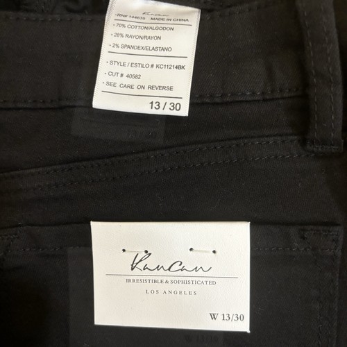 KanCan 13 (30) Alani New Skinny Women’s Jeans Black Mid Rise Stretch KC11214BK - Picture 6 of 8
