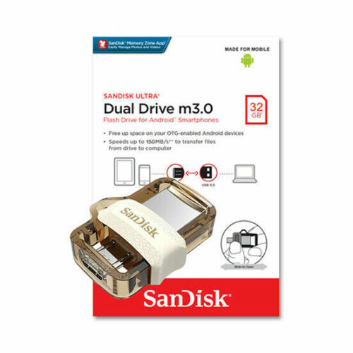 SanDisk Ultra Dual Drive 32GB/64GB M3.0 OTG Micro 3.0 Gold Memory Stick - UK - Bild 11 von 14