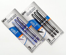2 PACKS 6 FELT TIP PENS INC  Optimus  PURPLE  BLACK INK FINE POINT QUICK DRYING