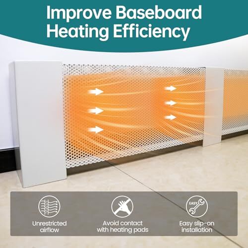 Strasee 1Pack Baseboard Heater Cover Right End Cap Baseboard  Assorted Sizes  - Picture 25 of 42