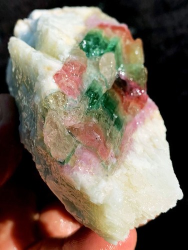 310g Natürliche Ausgezeichnete Wassermelonenfarbe Turmalin Eiskristall Präparat IP1633 - Bild 10 von 16