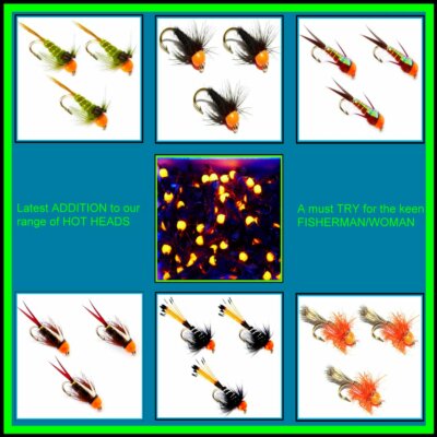 Trout Flies for Fly Fishing Nymph Buzzers UK 10 12 14 set 33j-4 Barbed BARBLESS