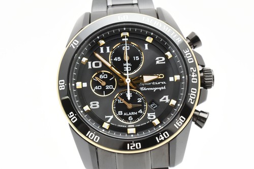 [N MINT] Seiko Sportura Chronograph 7T62-0LC0 100M Quartz Mens Watch Vintage