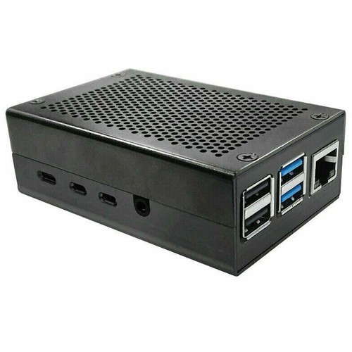 Für himbeer pi 4 metallgehäuse schutzhülle shell case mit lüfter - Afbeelding 6 van 11
