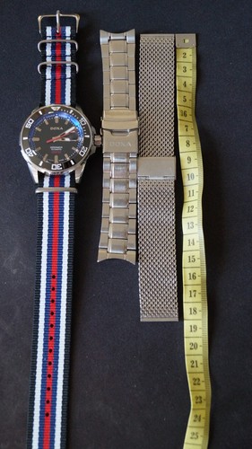 DOXA CERAMICA SHARK 300 D127S BOW divers automatic watch black blue case 44mm uk - Picture 2 of 24