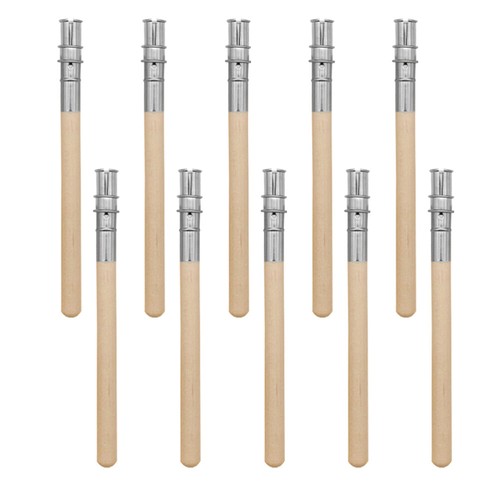 10 Pcs Eyebrow Pencil Extender Attachments for Pencils Holder Adjustable Metal