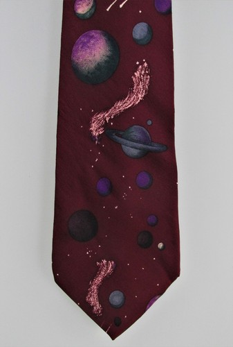 Santavelli Planets/Space Herren Seidenkrawatte - Bild 3 von 4