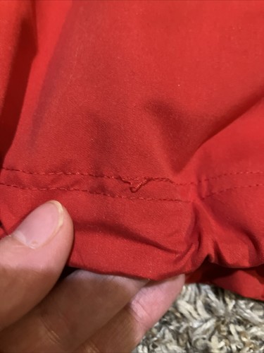 Vintage Myrtle Beach Pullover Mens Medium Red Golf Windbreaker Short Sleeve SC - Picture 2 of 13
