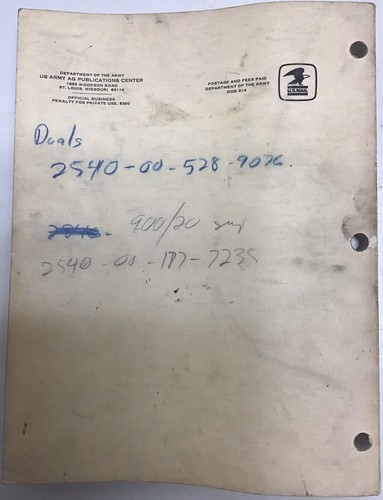 M151 TM 9-2320-218-20P Tech Manual January 1972 Original - Foto 11 di 12
