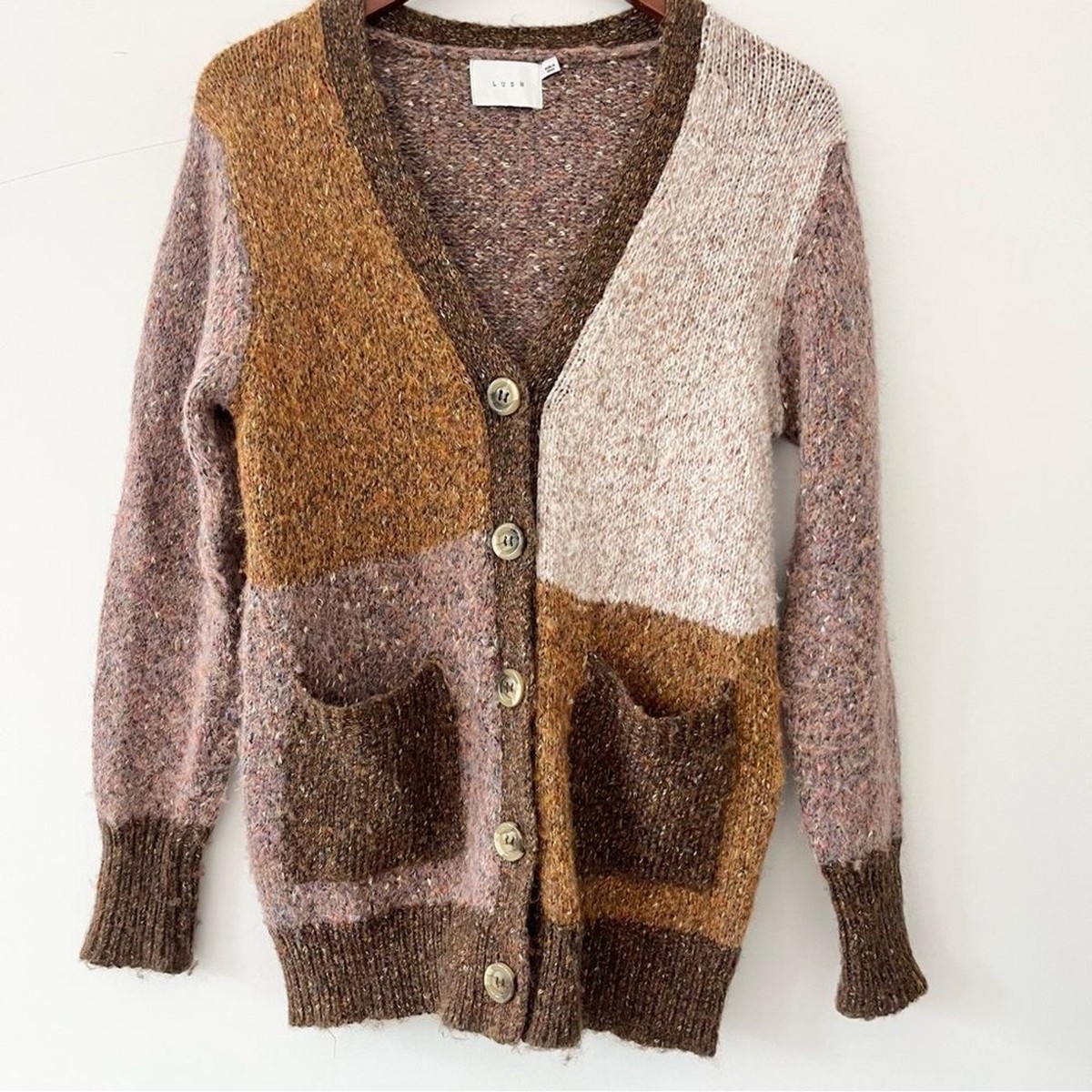 leinwande Mama's Patchwork Cardigan ブラウン leinwande Mama´s Patchwork Cardigan