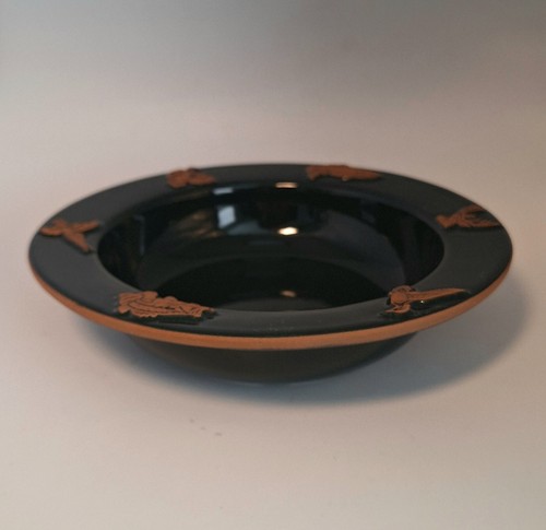 Frankoma Sportsman Bowl Dessert Plate Set Of 2 Forest Green Vintage Lunch Set - Picture 3 of 19