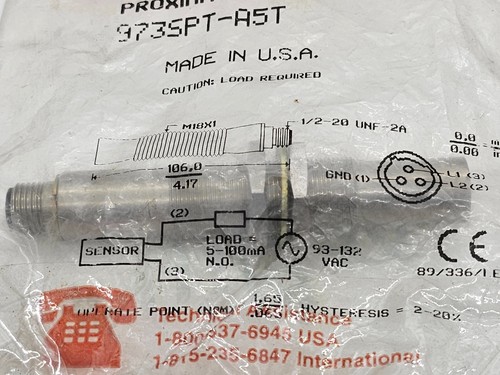 Honeywell Microswitch 973SPT-A5T Proximity Inductive Switch 973SPTA5T NEW - Picture 3 of 4