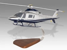 AgustaWestland AW119 MK2 Esperia Desk Wood Helicopter New Model Large Scale 1/32