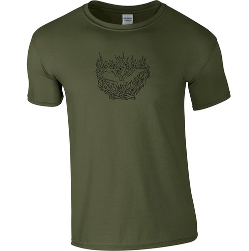 Rising Phoenix T-Shirt - Fire, Folklore Symbol, Various Colours - Picture 7 of 8