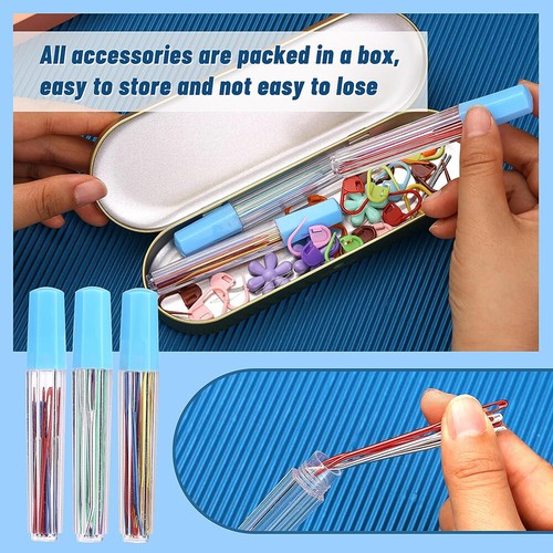 48PCS Assorted Yarn Needle Bent Tapestry Needles, Darning Weaving Needles 3 Size - Picture 5 of 7