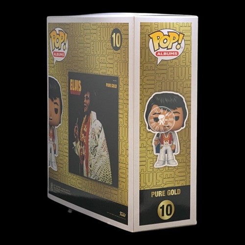 Funko Pop! Albums #10 Elvis Priestley Pure Gold Walmart Exclusive - Picture 5 of 8