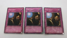 3x TRAP HOLE TRAP CARD  UNLIMITED EDITION SDY-027 COMMON YUGIOH   LP