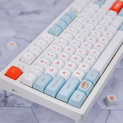 Salmon XDA Height Keycap Thermal Sublimation PBT Keycaps For Mechanical Keyboard - Picture 5 of 6