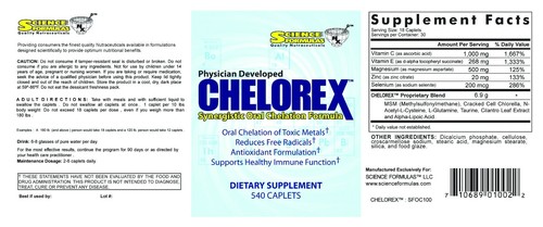 CHELOREX Oral Chelation EDTA Free All Natural Detox Cleanse Formula - Picture 2 of 7