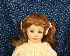 Vintage New Global Dolls Wig Modacrylic Janey bangs pigtails 9" 10" 11" 12" cap