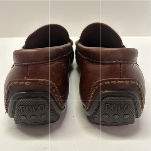 Polo Ralph Lauren Reynold Slipper Driver Loafer Schuhe dunkelbraun Größe 8,5 D - Bild 8 von 17