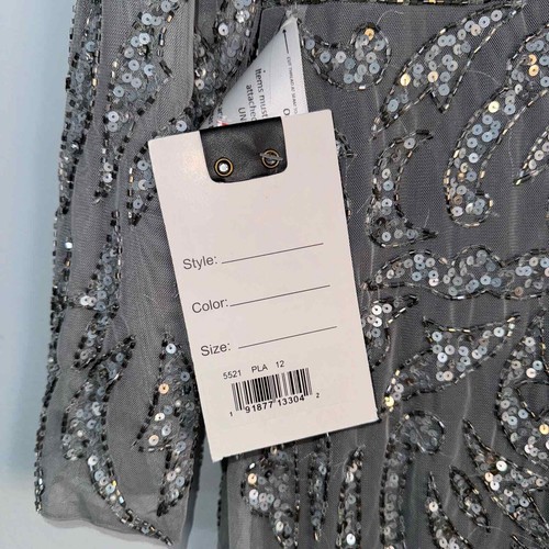 ABITO IN GUAINA ILLUSION MAC DUGGAL IMPREZIOSITO NUOVO CON ETICHETTE taglia 12 - Foto 6 di 11